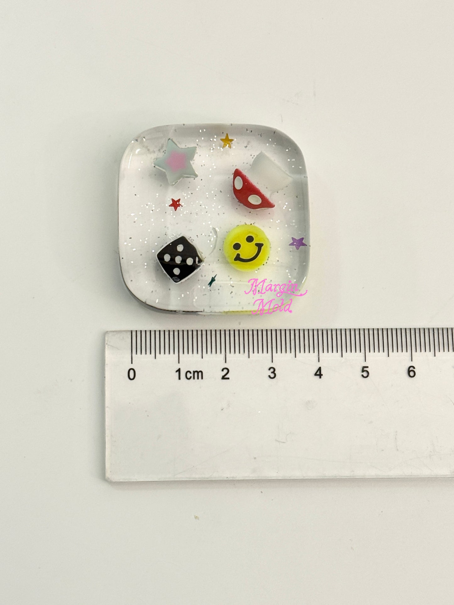 k232 square griptok mold, 3d printed, shiny