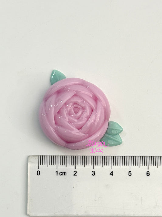 k243 retro rose griptok mold, 3d printed, shiny