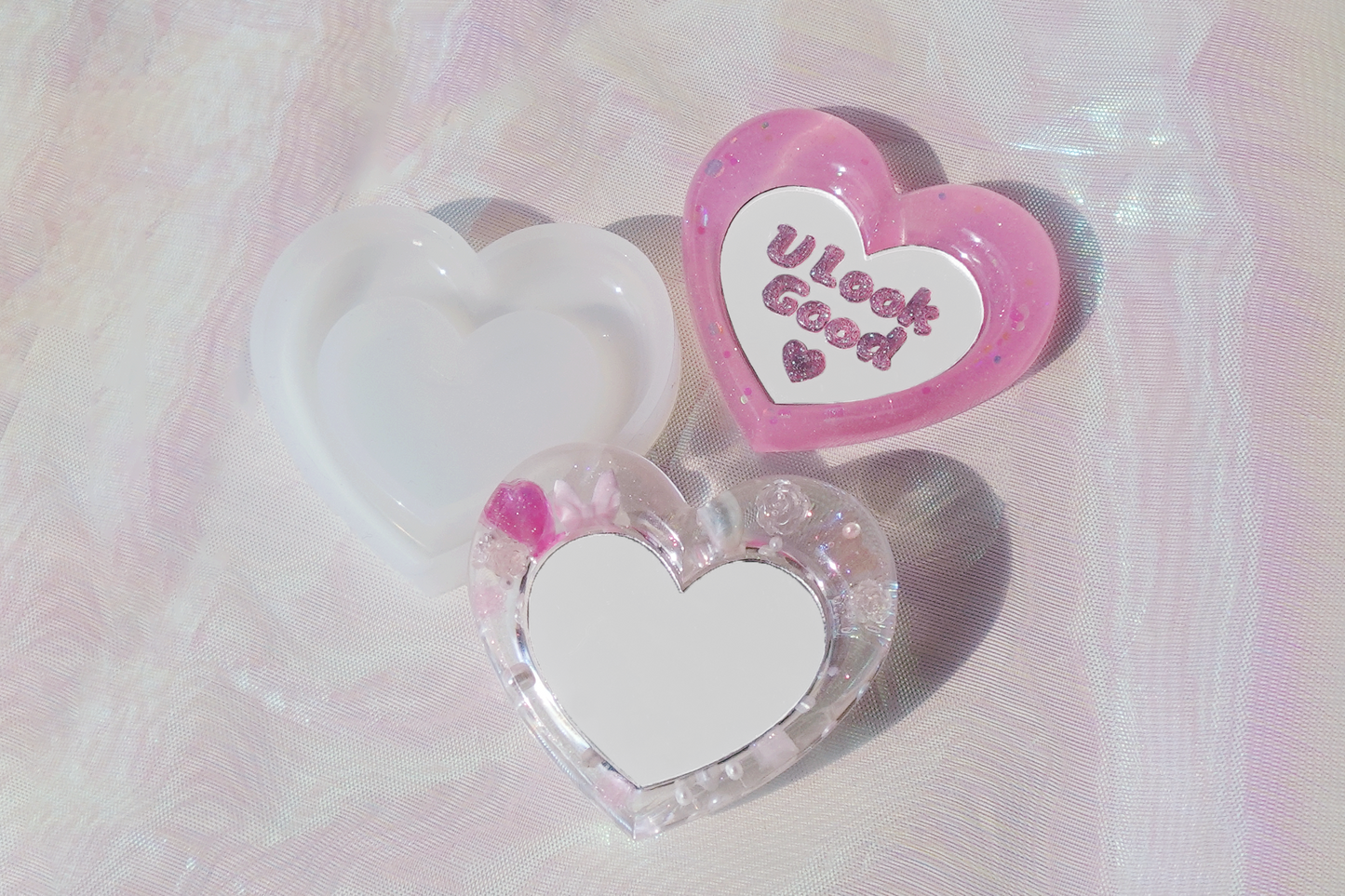 MF17 Mani Land heart cushion mirror mold