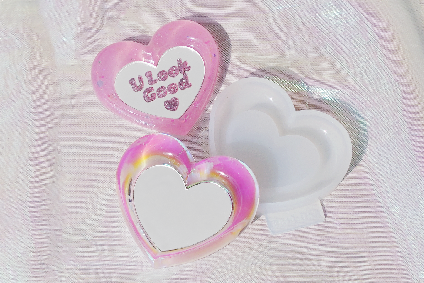 MF17 Mani Land heart cushion mirror mold