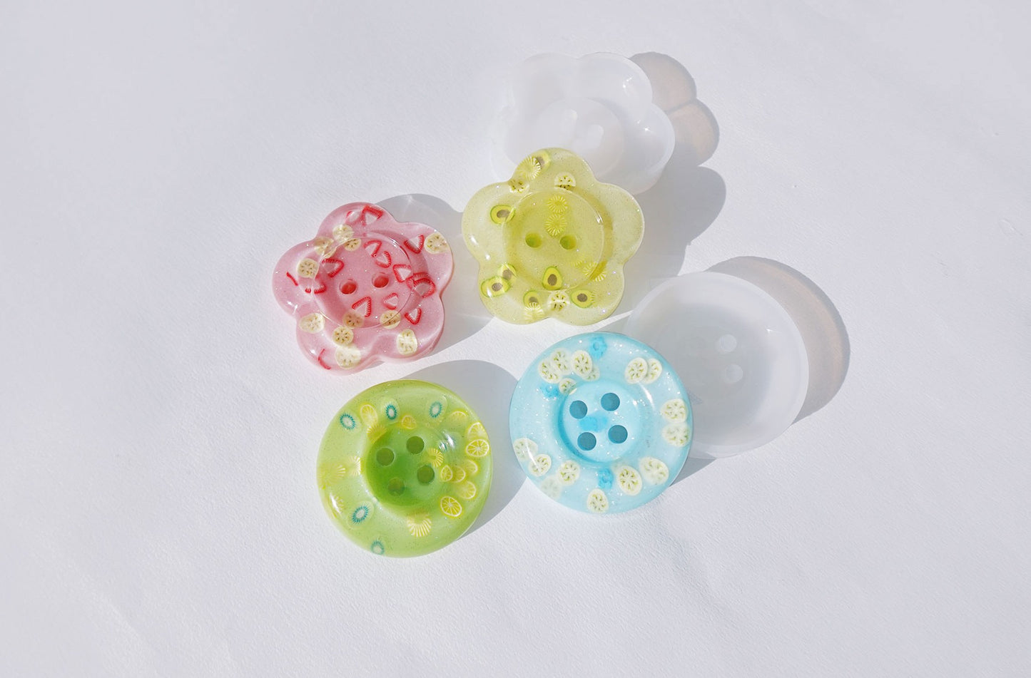 MF15 MF16 Mani Land round/flower button mold