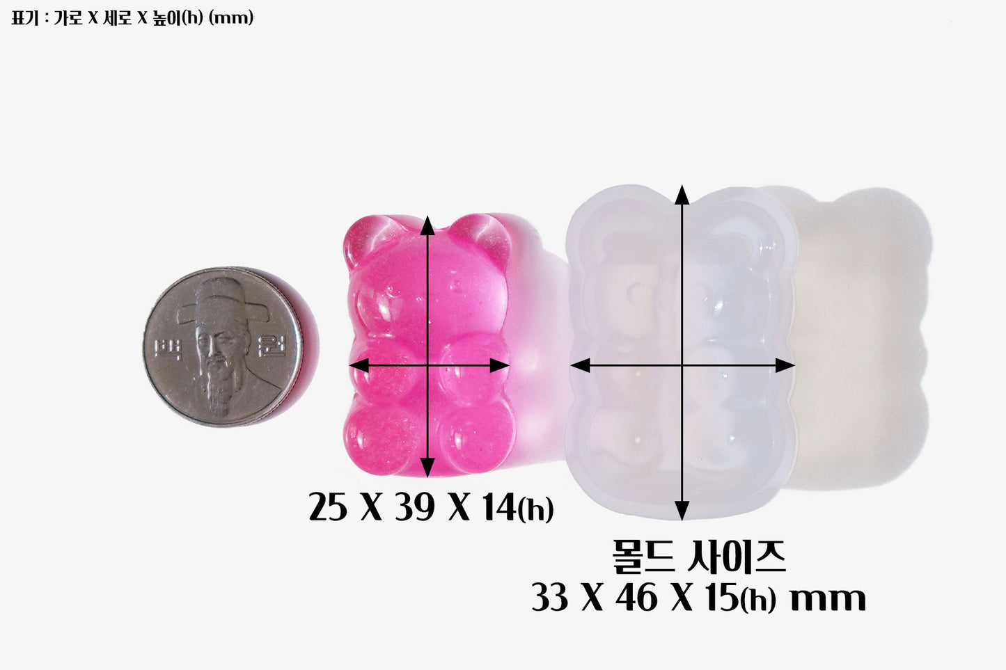 MF13 Mani Land gummy bear mini mold