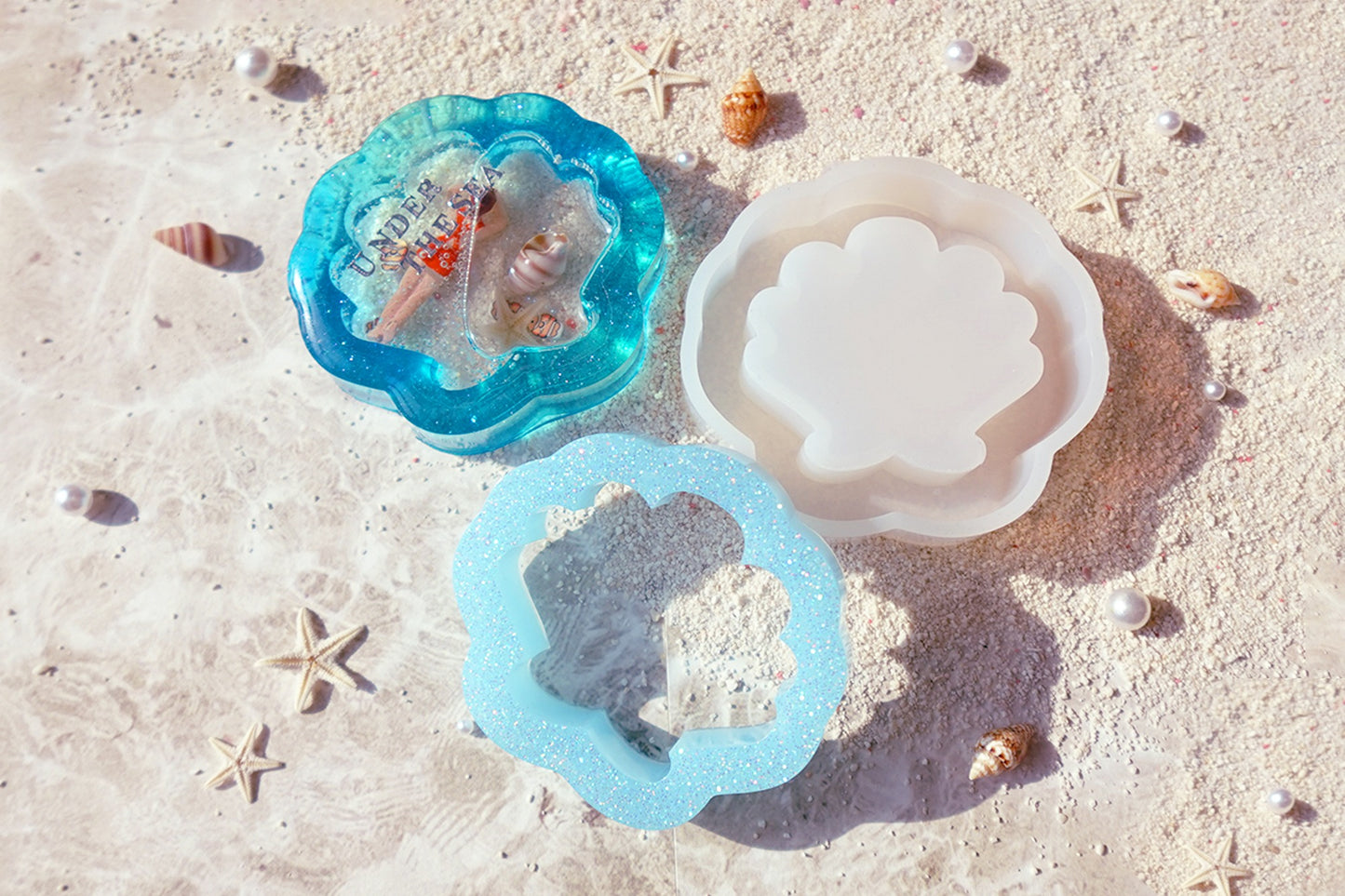 MF08 Mani Land sea shell shaker mold