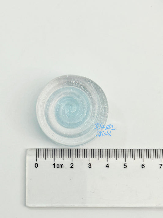 k249 spiral round griptok mold, 3d printed, shiny