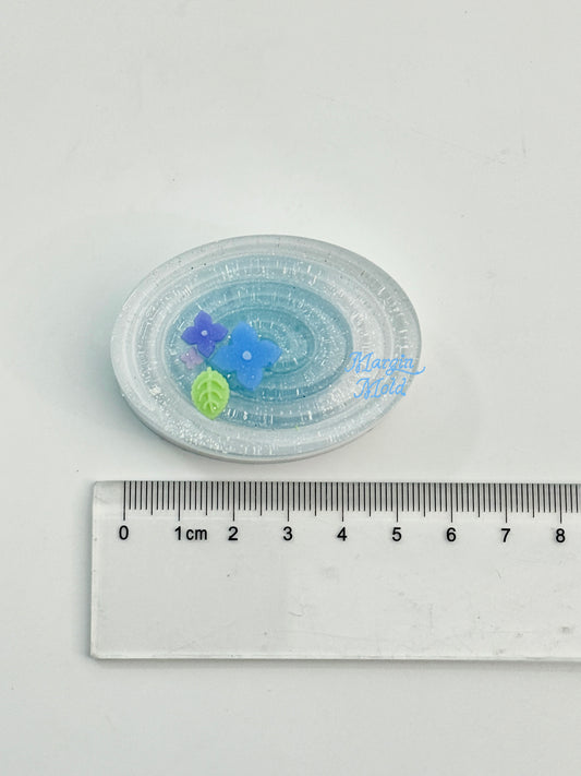 k250 spiral oval griptok mold, 3d printed, shiny