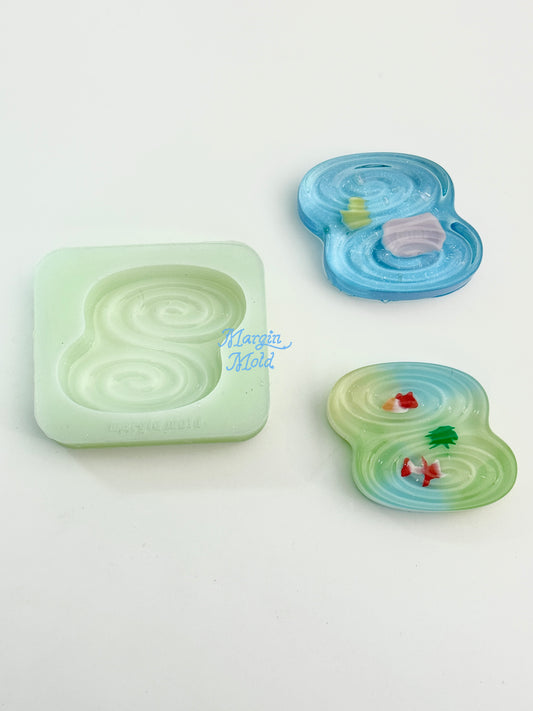 k251 double spiral griptok mold, 3d printed, shiny