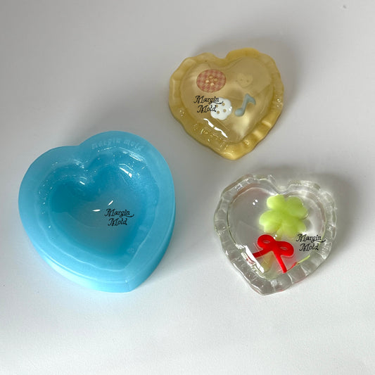 k118 heart cushion griptok mold, 3d printed, shiny