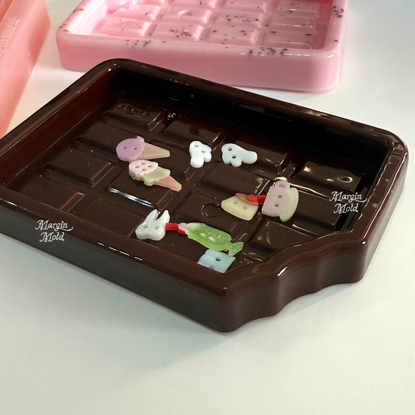 t007 tray mold chocolate bar tray, acrylic, shiny