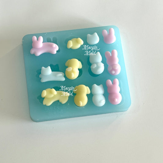 b116 bits mold soft pet friends bits mold, 3d print, matte