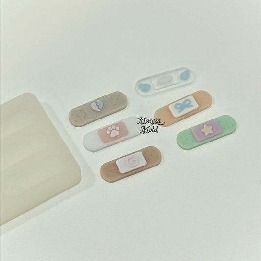 b119 bits mold mini cure bits bandaid mold bits mold, 3d print, matte