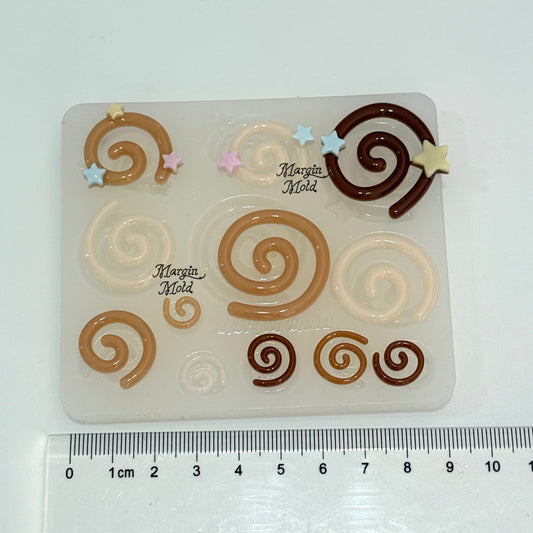 b125 bits mold starry swirls bits mold, 3d print, shiny