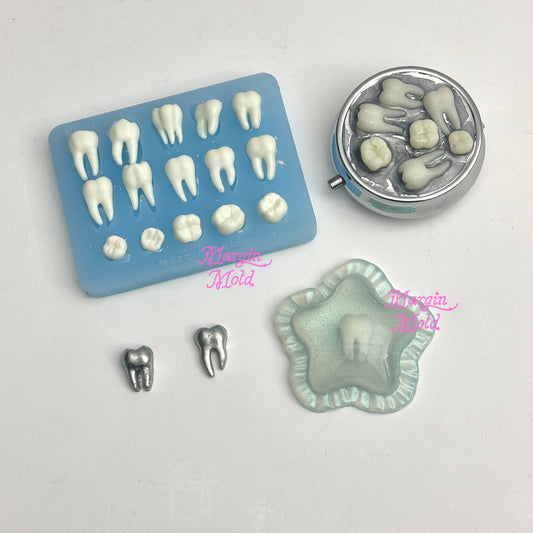 b167 tooth fairy bits mold, 3d print, matte
