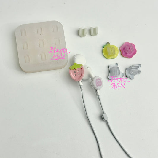 b168 earphone accessory clip-on bits mold, 3d print, matte