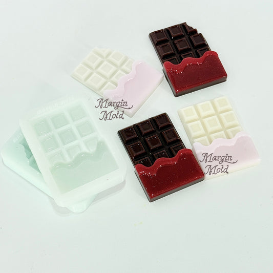 k130 k131 chocolate bar mold, 3d printed, shiny