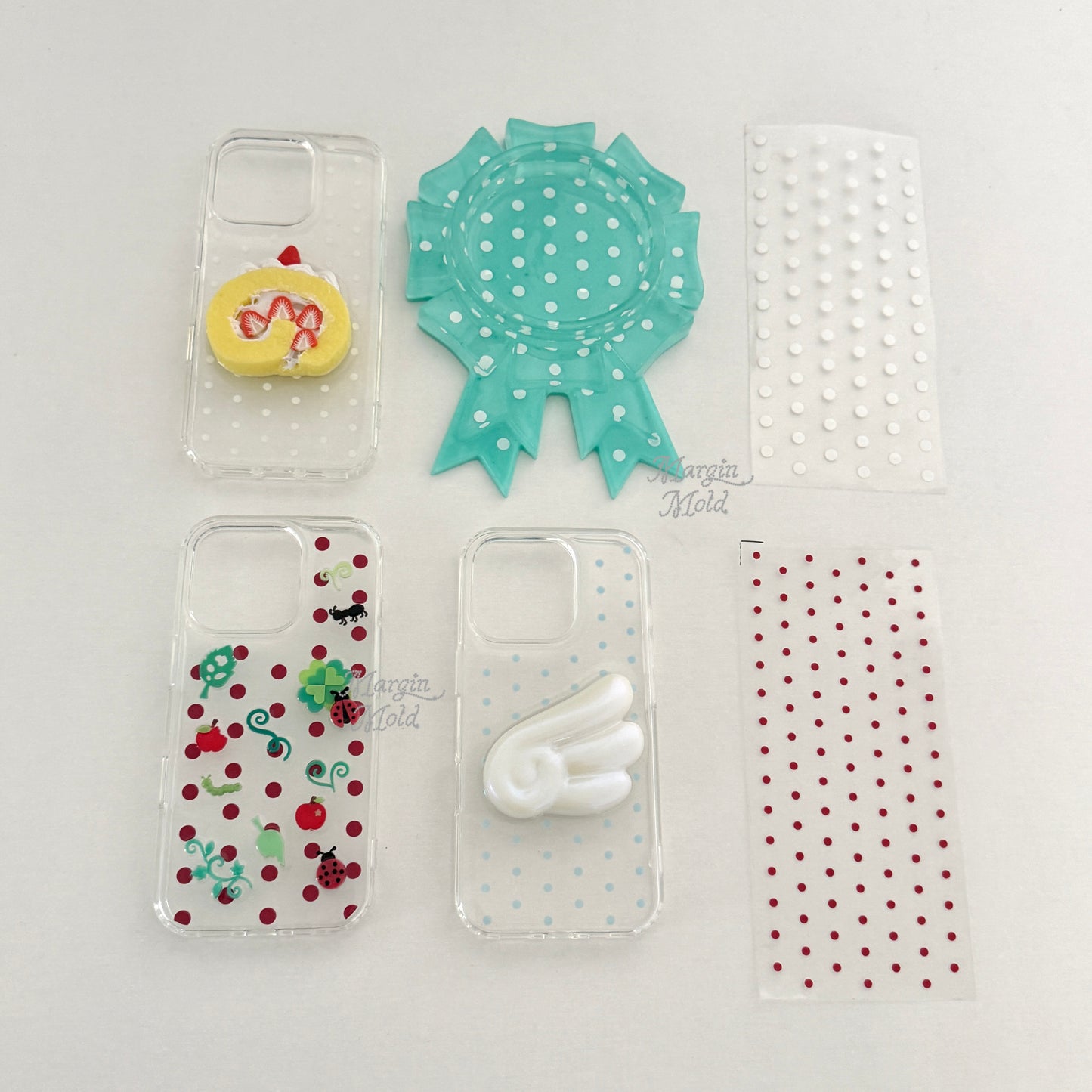 O023 polka dots transfer sticker