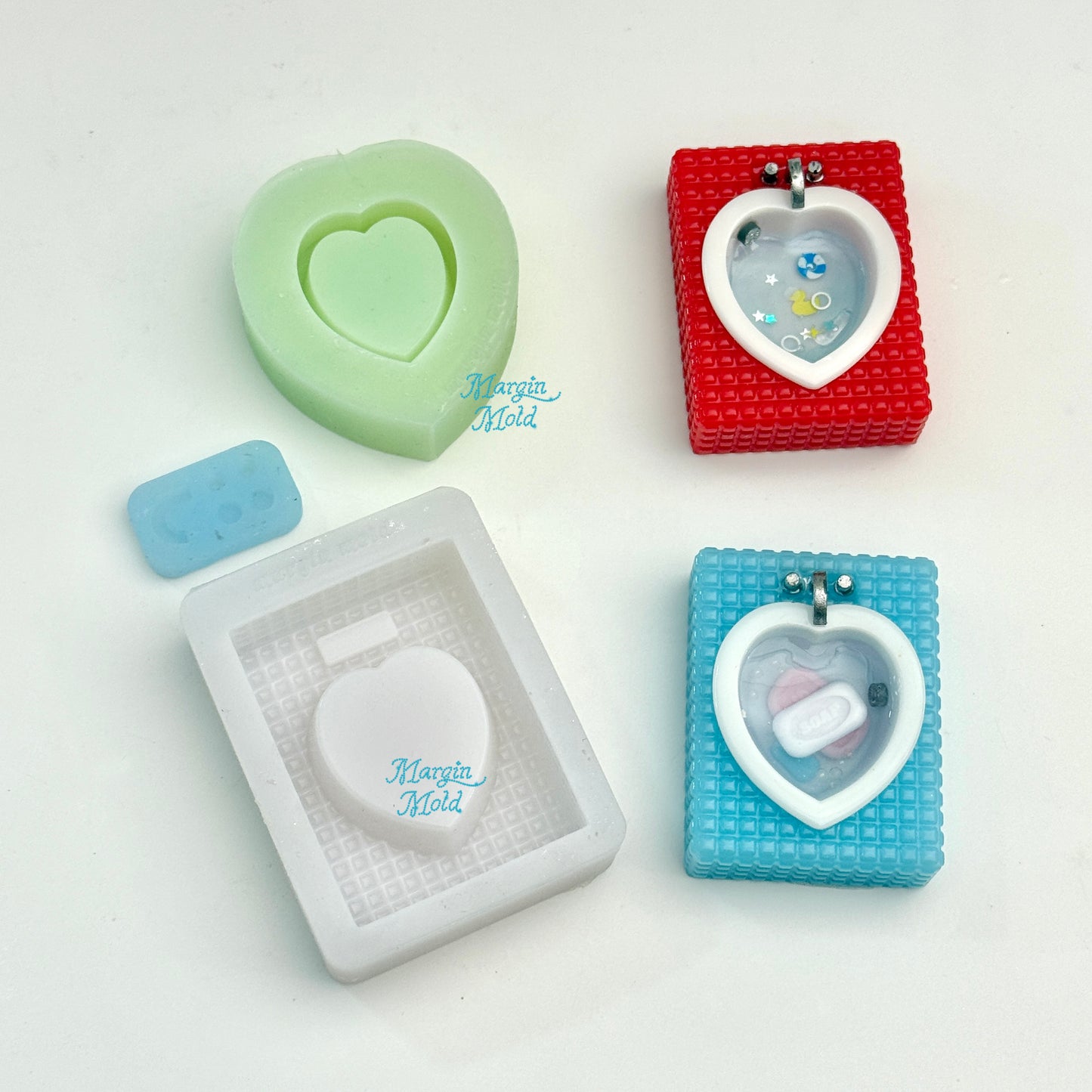 k254 bath tub set griptok mold, 3d printed, shiny