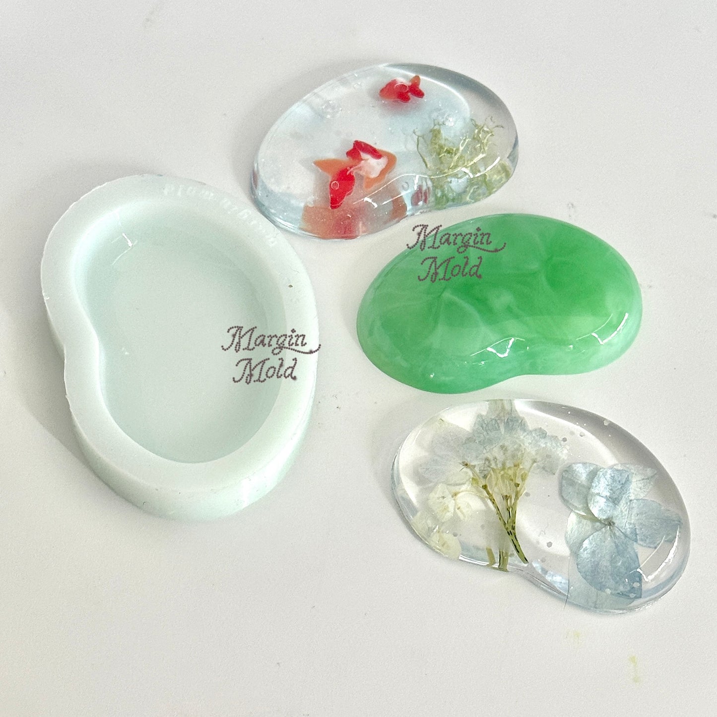 k132 k133 k134 wish stone pebble mold, 3d printed, shiny