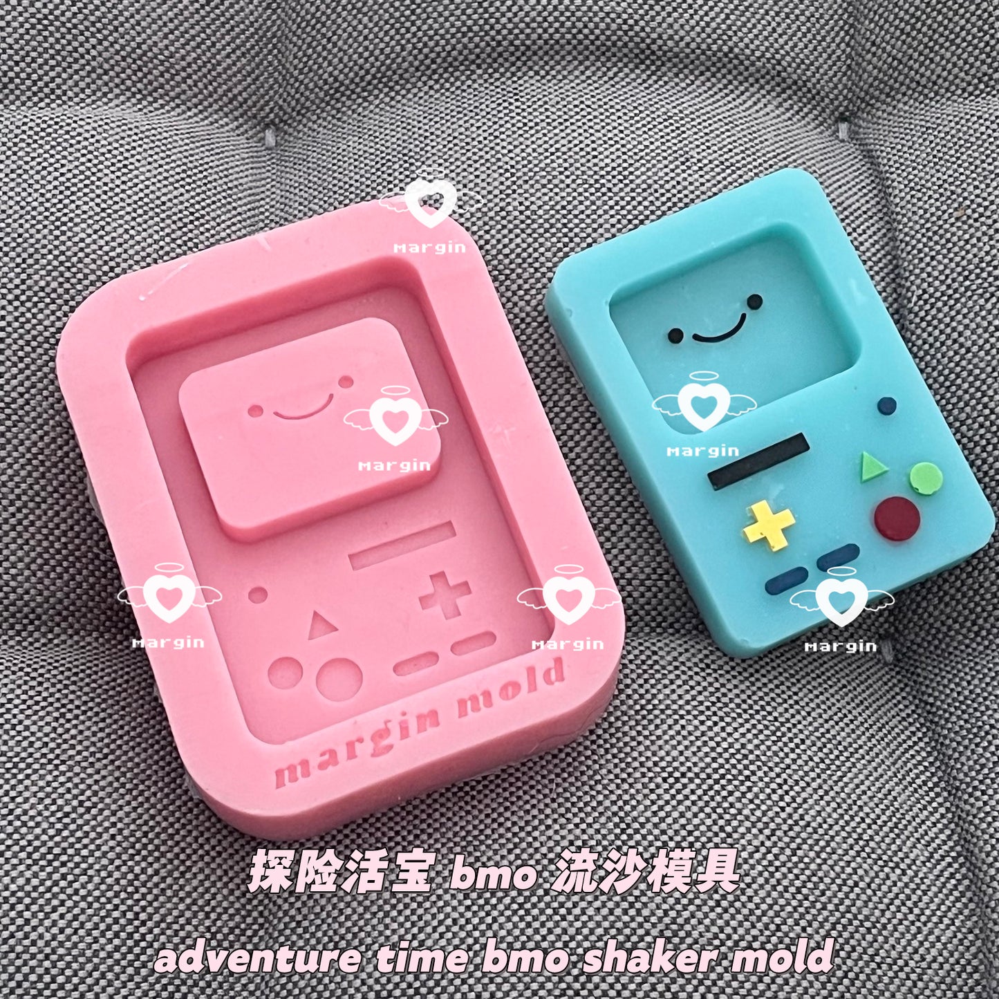 SK080 adventure time bmo shaker mold, backed, 3d print, matte