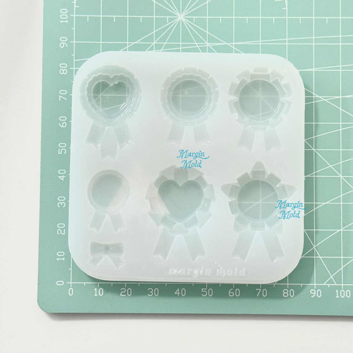 b171 medium rosette bits mold, 3d print, shiny