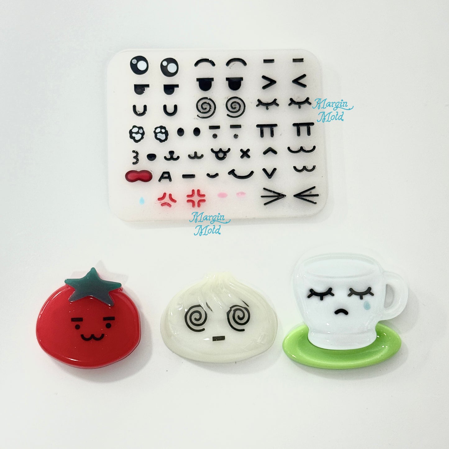 b172 expression icons bits mold, 3d print, matte