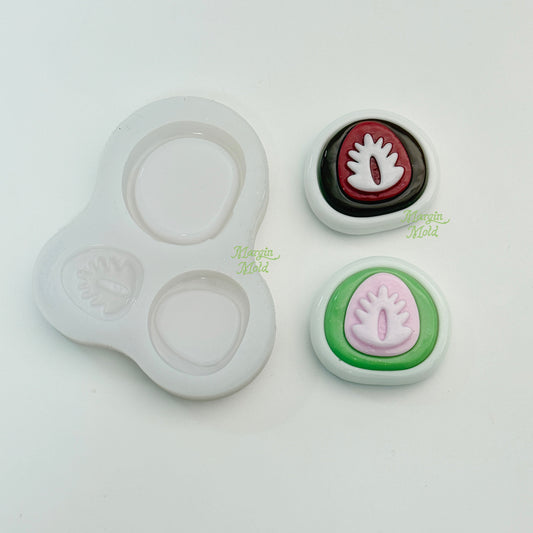 k253 strawberry daifuku griptok mold, 3d printed, shiny