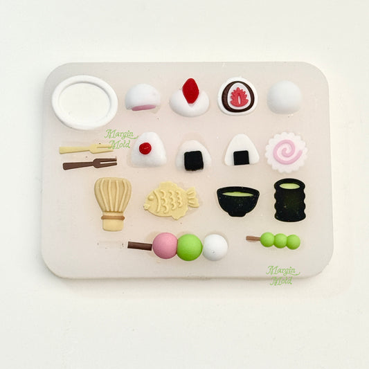 b028 bits mold Japanese food, 3d print, matte