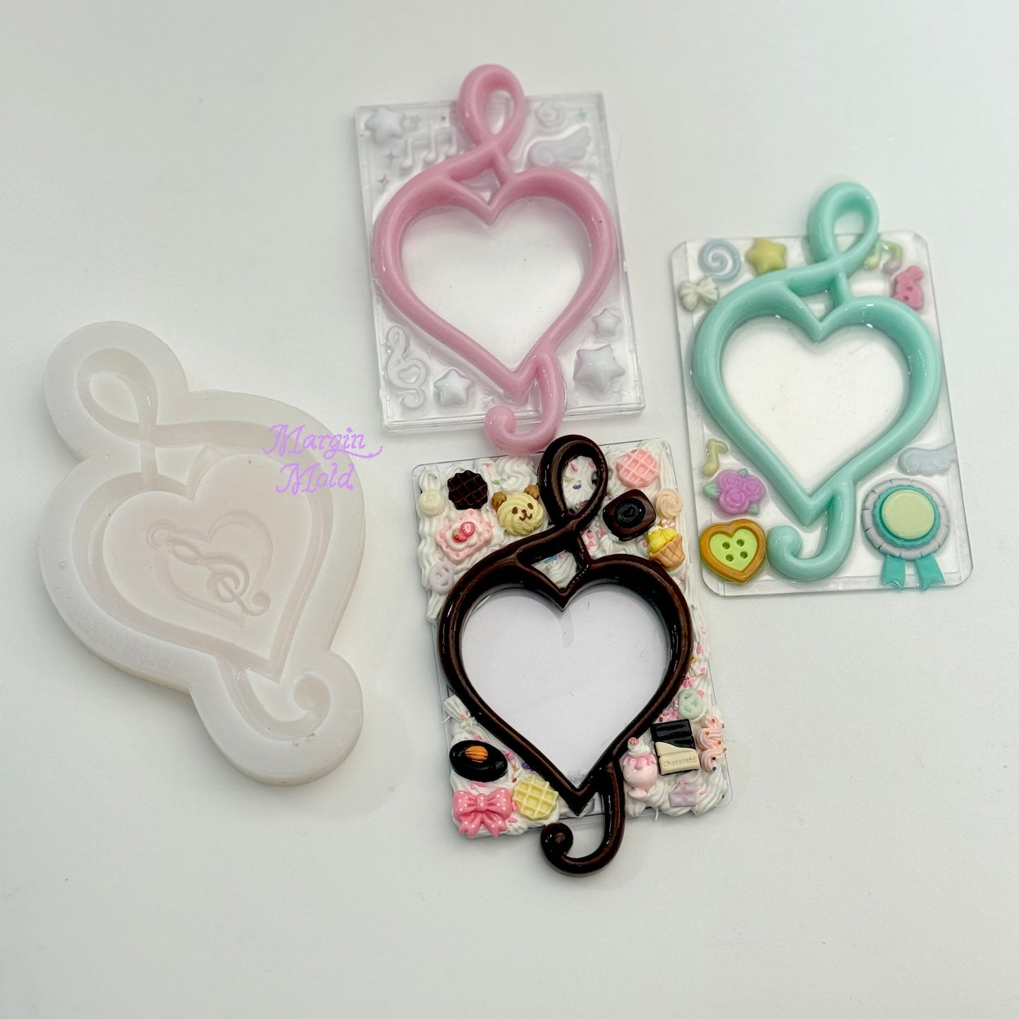 b178 heartstring frame mold, 3d print, shiny
