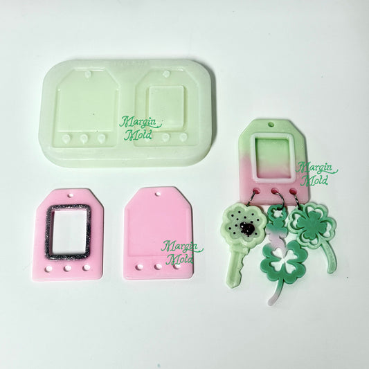 PF20 omamori photo frame key pendant mold, 3d print, shiny