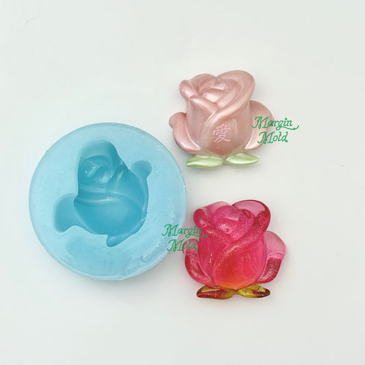 k147 rose mold, 3d printed, shiny