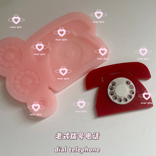 k018 dial telephone mold , acrylic, shiny