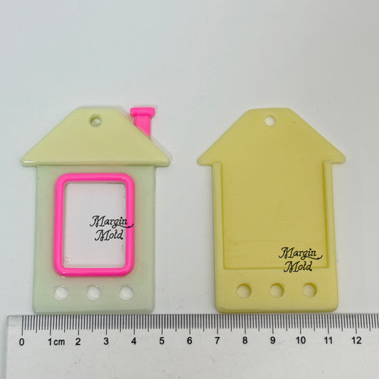 PF21 house photo frame key pendant mold, 3d print, shiny
