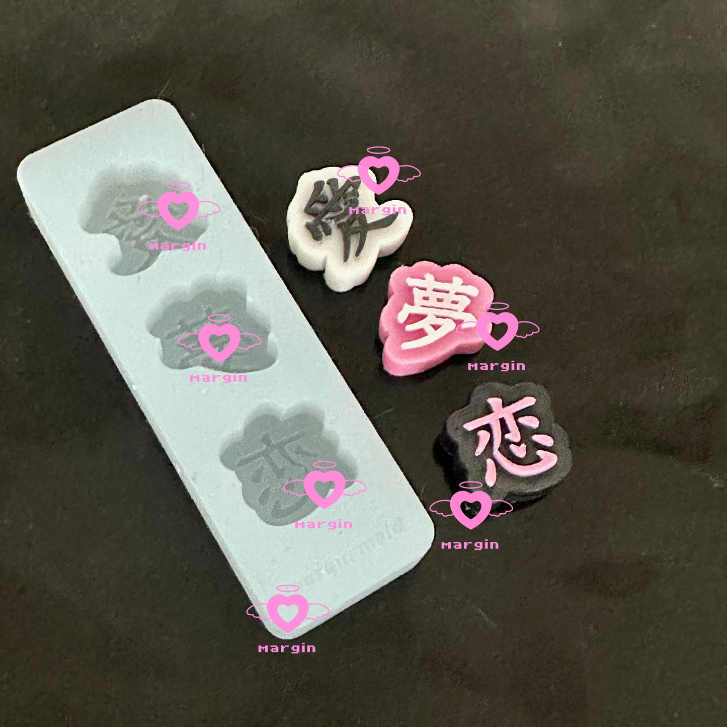 b004 b005 bits mold Chinese characters, 3d print, matte