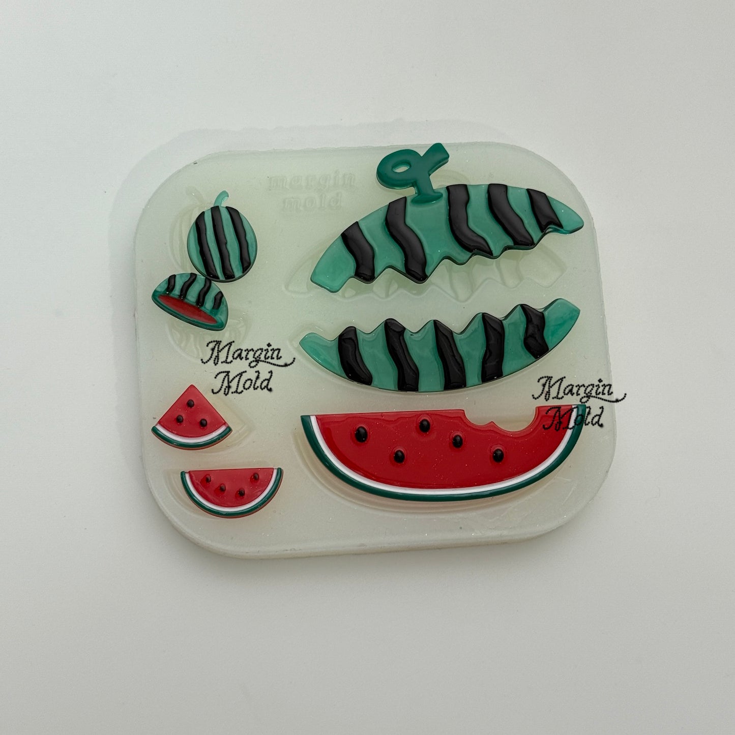 b143 bits mold watermelon frame bits mold, 3d print, shiny