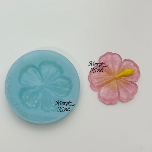k162 hibiscus mold, 3d printed, shiny