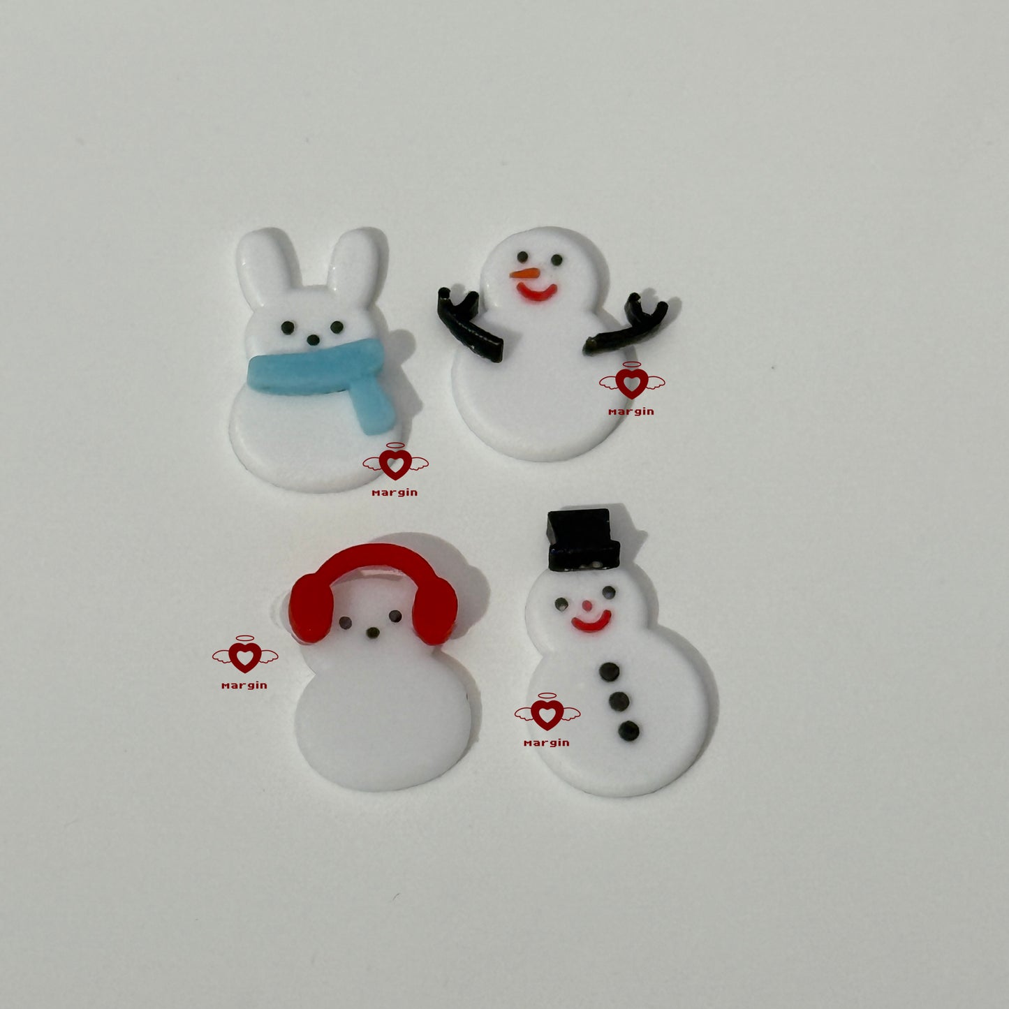 b083 bits mold winter snowman bits, 3d print, matte