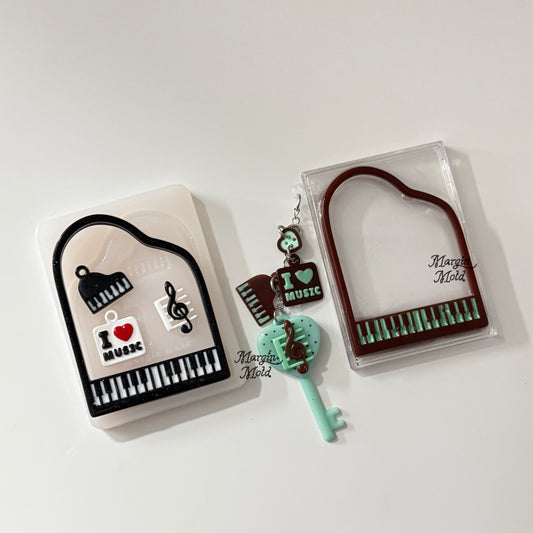 b141 bits mold piano frame bits mold, 3d print, shiny