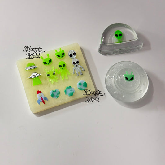 b147 bits mold Outer Space bits mold, 3d print, matte