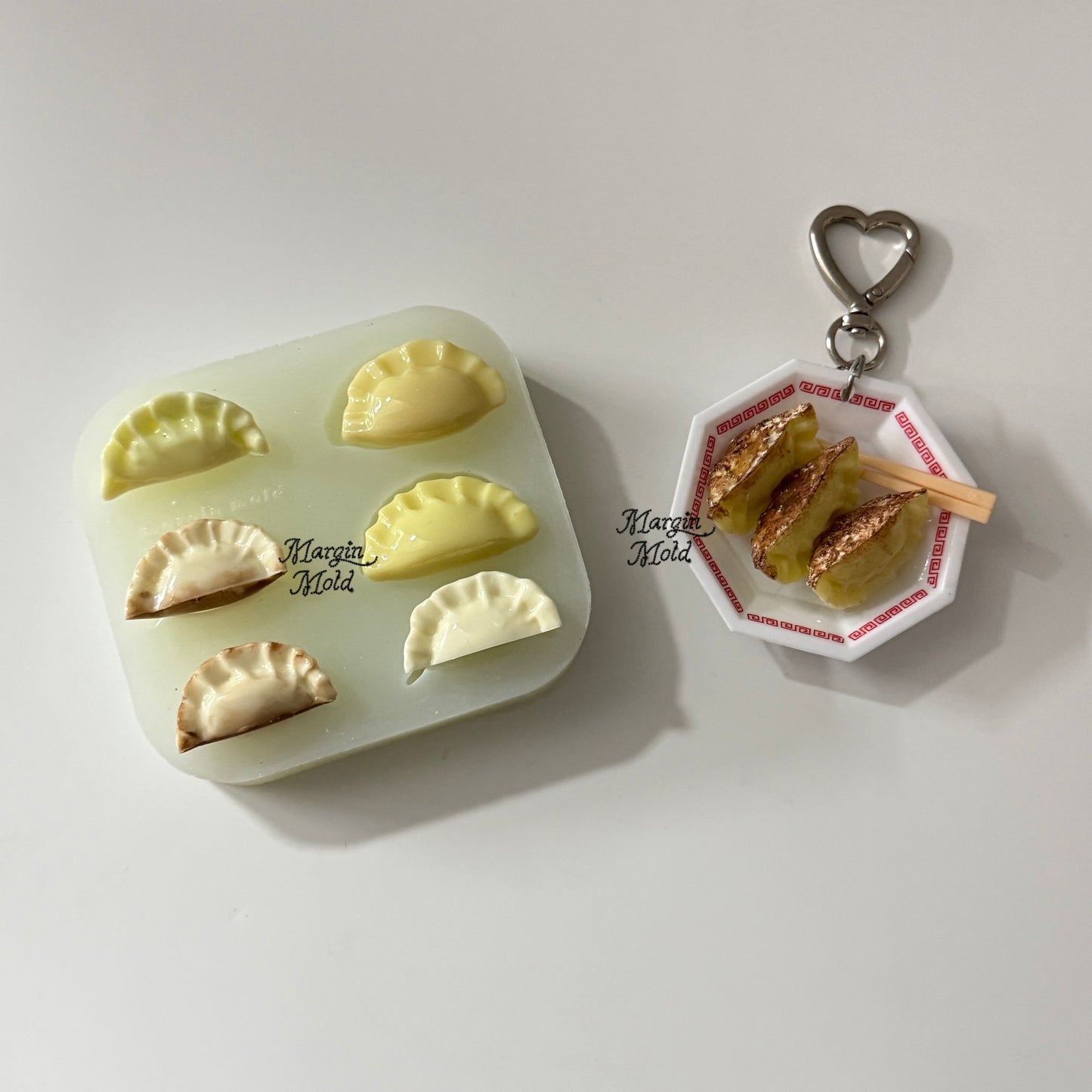 k170 mini dumplings mold, 3d printed, shiny