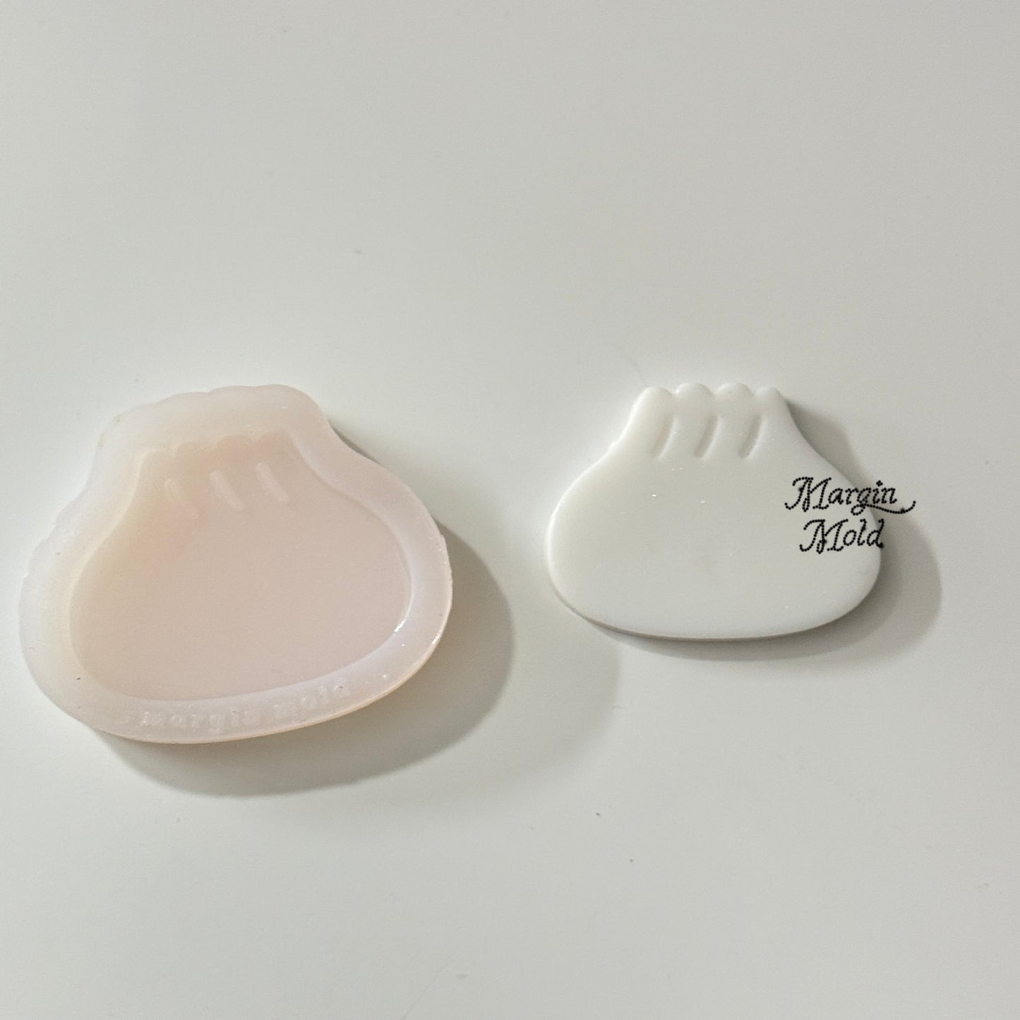 k173 flat steamed bun mold, 3d printed, shiny