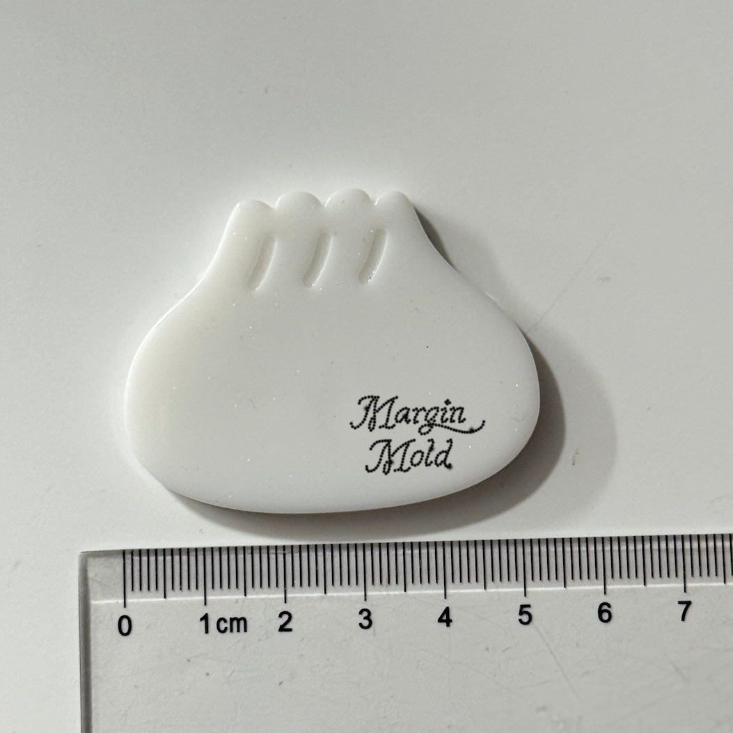 k173 flat steamed bun mold, 3d printed, shiny