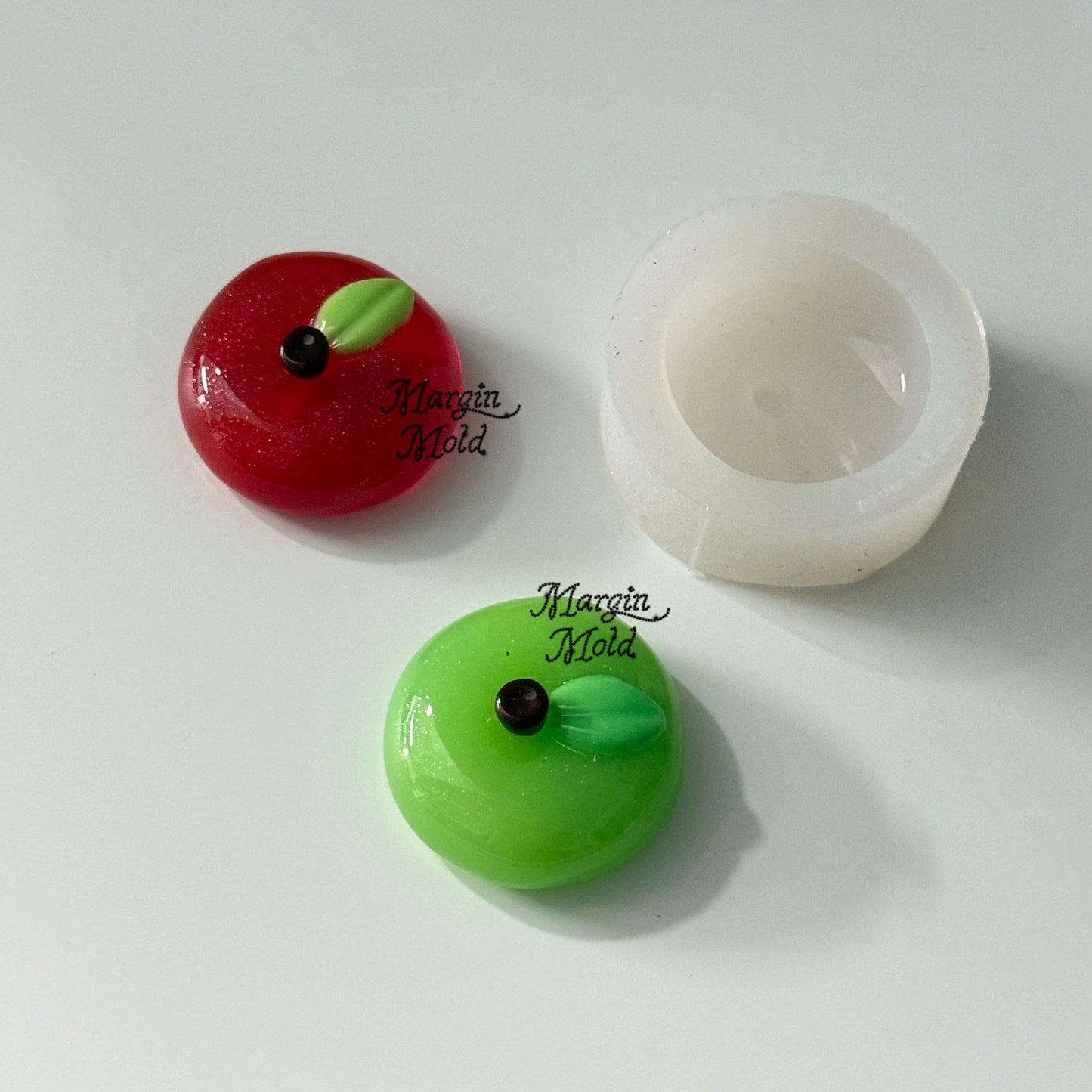 k156 apple dome mold, 3d printed, shiny