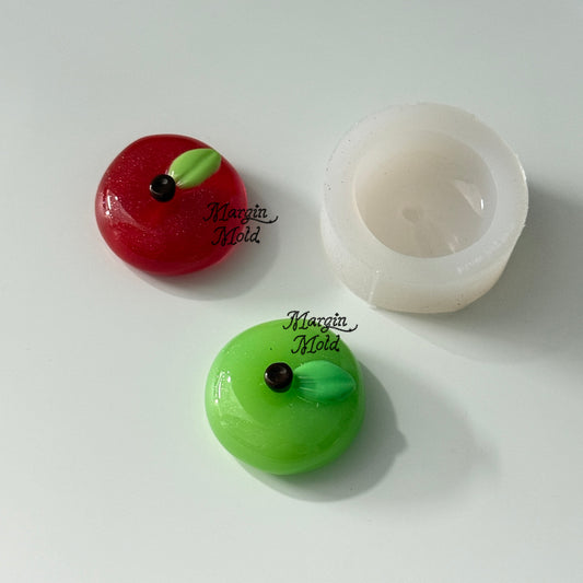 k156 apple dome mold, 3d printed, shiny