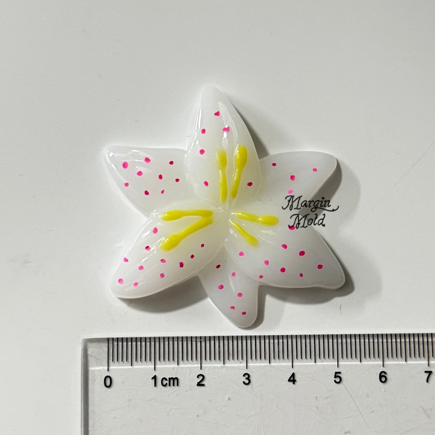 k161 lily blossom mold, 3d printed, shiny
