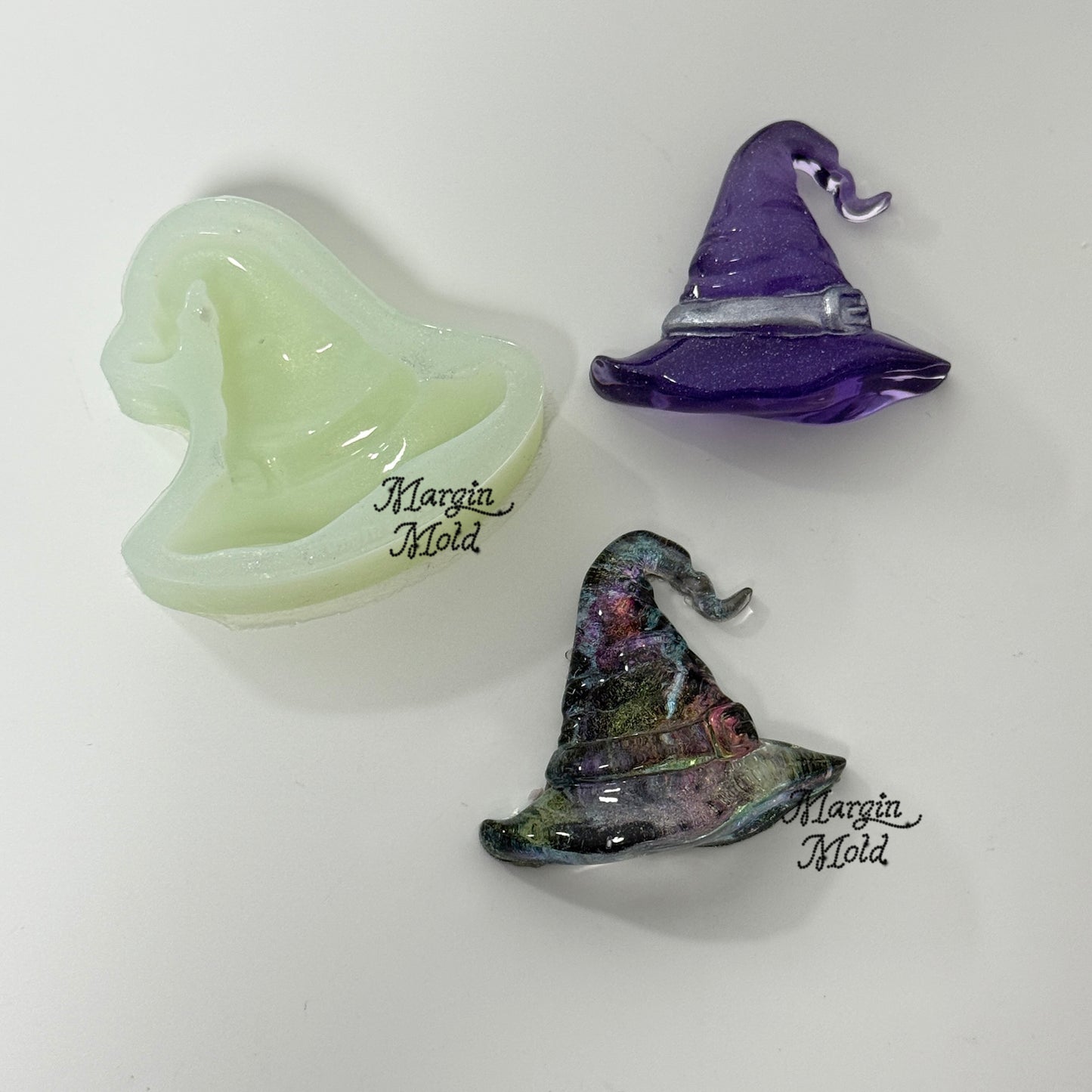 k153 witch's hat mold, 3d printed, shiny