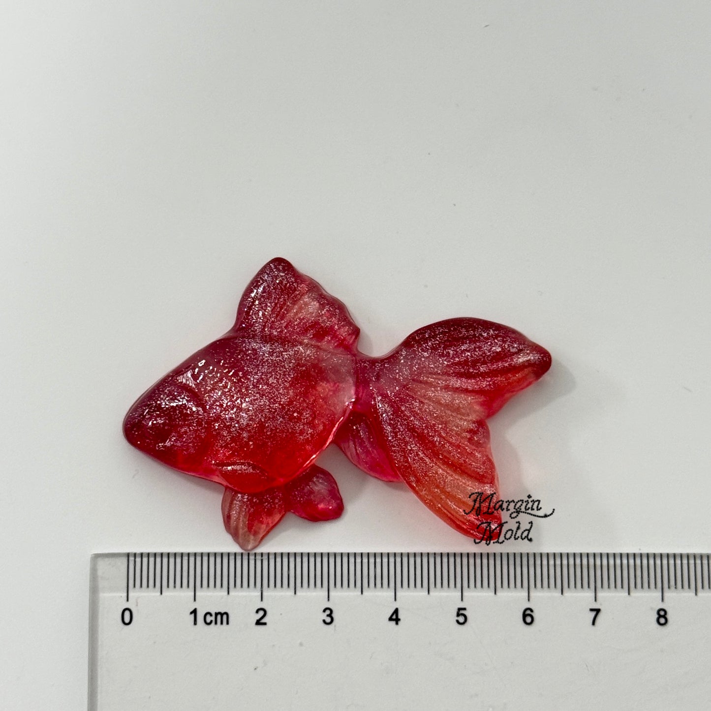 k163 goldfish mold, 3d printed, shiny