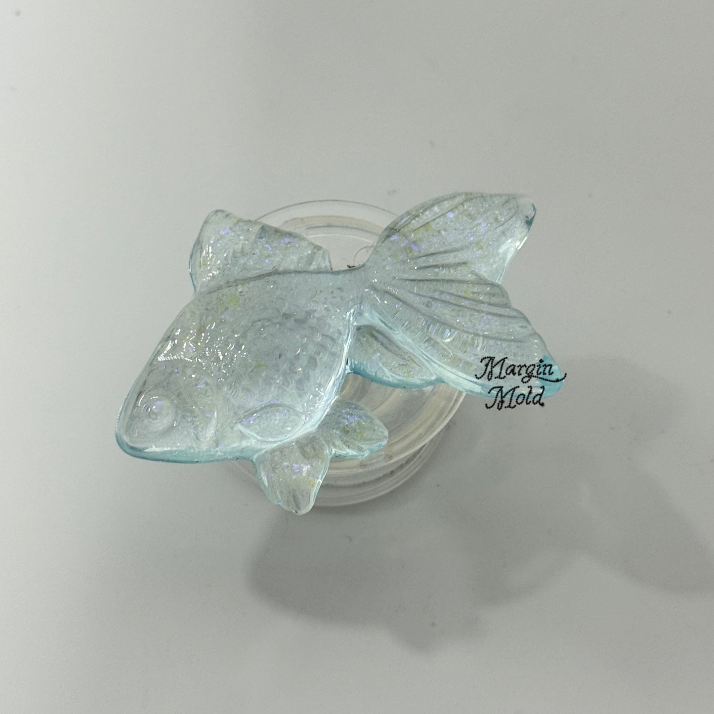 k163 goldfish mold, 3d printed, shiny