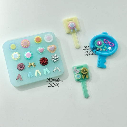 b142 bits mold rosettes bits mold, 3d print, matte