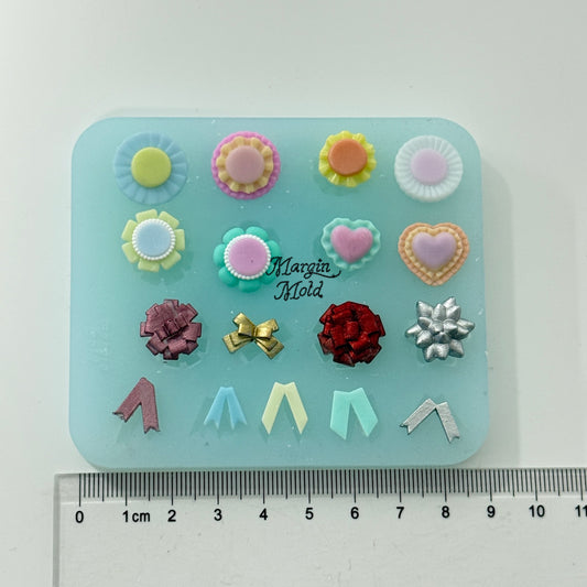 b142 bits mold rosettes bits mold, 3d print, matte