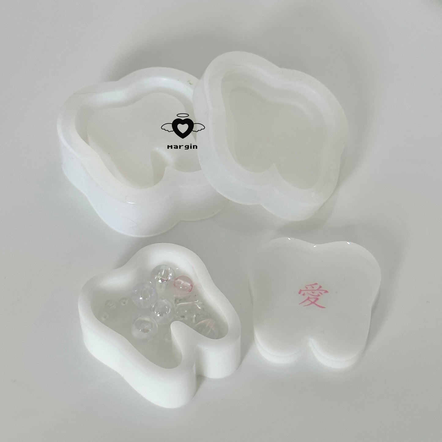 F012 mini tooth trinket box mold