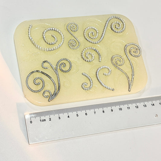 b099 bits mold swirly deco bits, 3d print, shiny